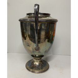 COPPA SECCHIELLO per CHAMPAGNE F.lli Broggi MILANO METALLO ARGENTATO ART DECO