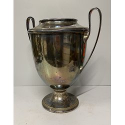 COPPA SECCHIELLO per CHAMPAGNE F.lli Broggi MILANO METALLO ARGENTATO ART DECO