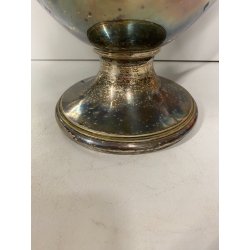 COPPA SECCHIELLO per CHAMPAGNE F.lli Broggi MILANO METALLO ARGENTATO ART DECO