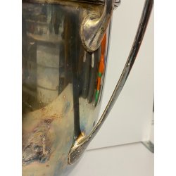 COPPA SECCHIELLO per CHAMPAGNE F.lli Broggi MILANO METALLO ARGENTATO ART DECO