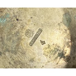 COPPA SECCHIELLO per CHAMPAGNE F.lli Broggi MILANO METALLO ARGENTATO ART DECO