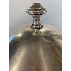 ANTICA ZUPPIERA ART DECO Hutschenreuther METALLO ARGENTATO ø 27