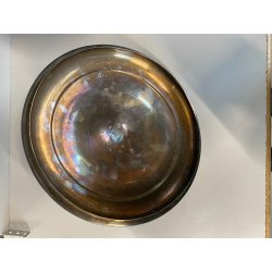 ANTICA ZUPPIERA ART DECO Hutschenreuther METALLO ARGENTATO ø 27