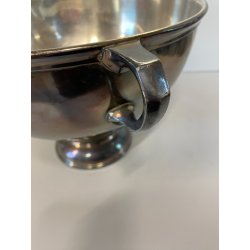 ANTICA ZUPPIERA ART DECO Hutschenreuther METALLO ARGENTATO ø 27