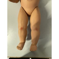 ANTICA BAMBOLA PRINCIPESSA cappotto rosso ELEGANTE 1930/40 COMPOSIZIONE h 42cm