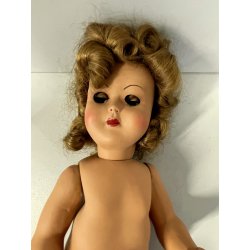 ANTICA BAMBOLA PRINCIPESSA cappotto rosso ELEGANTE 1930/40 COMPOSIZIONE h 42cm