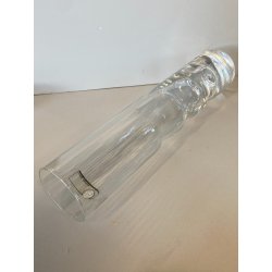 SET 6 BICCHIERI Mod. Anatom CRISTALLO MIDCENTURY MODERN ø5x23,5cm/h BOXED '70