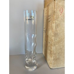 SET 6 BICCHIERI Mod. Anatom CRISTALLO MIDCENTURY MODERN ø5x23,5cm/h BOXED '70