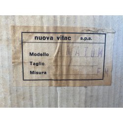 SET 6 BICCHIERI Mod. Anatom CRISTALLO MIDCENTURY MODERN ø5x23,5cm/h BOXED '70