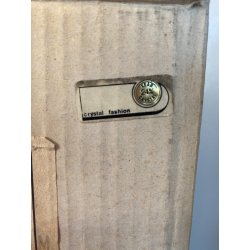 SET 6 BICCHIERI Mod. Anatom CRISTALLO MIDCENTURY MODERN ø5x23,5cm/h BOXED '70