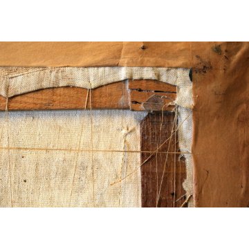 ANTICO DIPINTO AFFRESCO ENCAUSTO OLIO Bonso MESTRE ASTRATTO VENEZIA LAGUNA 1960