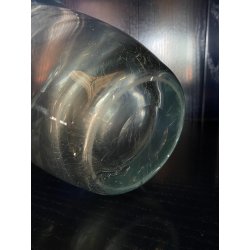 GRANDE VASO VETRO Strömbergshyttan SVEZIA DESIGN MID CENTURY MODERN DECORO PESCI