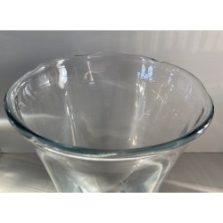 GRANDE VASO VETRO Strömbergshyttan SVEZIA DESIGN MID CENTURY MODERN DECORO PESCI