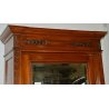 ANTICO ARMADIO NOCE con SPECCHIO Liberty SMONTABILE 1900 GUARDAROBA OLD WARDROBE