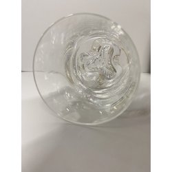 SET 6 BICCHIERI CRISTALLO BASE TRILOBATA WHISKY Mod. Nostromo ø 8x12 cm/h '70s