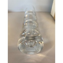 SET 6 BICCHIERI CRISTALLO VINTAGE MIDCENTURY  Mod.  Anatom ø5x23,5cm/h BOXED '70