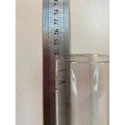 SET 6 BICCHIERI CRISTALLO VINTAGE MIDCENTURY  Mod.  Anatom ø5x23,5cm/h BOXED '70