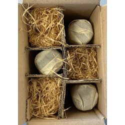 SET 6 BICCHIERI CRISTALLO MIDCENTURY Mod.  Anatom ø5x23,5cm/h BOXED VINTAGE '70s