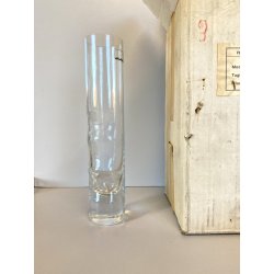 SET 6 BICCHIERI CRISTALLO MIDCENTURY Mod.  Anatom ø5x23,5cm/h BOXED VINTAGE '70s