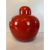 VASO VETRO SOFFIATO MURANO DESIGN Tobia Scarpa PER VENINI '90 ROSSO ø21 x23cm/h