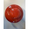 VASO VETRO SOFFIATO MURANO DESIGN Tobia Scarpa PER VENINI '90 ROSSO ø21 x23cm/h