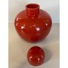 VASO VETRO SOFFIATO MURANO DESIGN Tobia Scarpa PER VENINI '90 ROSSO ø21 x23cm/h