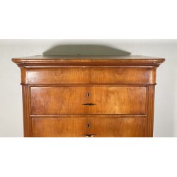 ANTICO SETTIMANALE CAPPUCCINO LEGNO NOCE 1800 CASSETTI CARLO X GUARDAROBA EPOCA