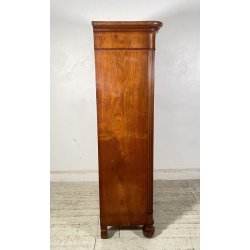 ANTICO SETTIMANALE CAPPUCCINO LEGNO NOCE 1800 CASSETTI CARLO X GUARDAROBA EPOCA