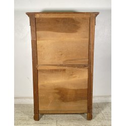 ANTICO SETTIMANALE CAPPUCCINO LEGNO NOCE 1800 CASSETTI CARLO X GUARDAROBA EPOCA
