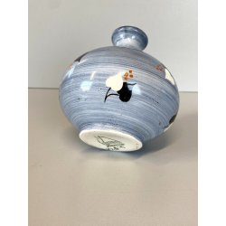 PICCOLO VASO CERAMICA Lavenia DECORO PATTERN FLOREALE ASTRATTO ART DECO 11cm/h