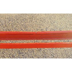 ANTICO LETTO ROSSO IN FERRO E OTTONE LIBERTY OLD BED CAMERA PIAZZA E MEZZA