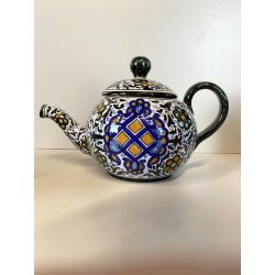 ANTICO SERVIZIO CAFFE 5 pers. MAIOLICA MAP Pesaro DECORO FLOREALE  ART DECO '900