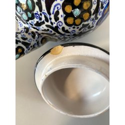 ANTICO SERVIZIO CAFFE 5 pers. MAIOLICA MAP Pesaro DECORO FLOREALE  ART DECO '900