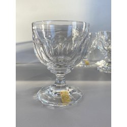 SET 6 COPPA CALICE ACQUA CRISTALLO MOLATO "Orly" Arnolfo di Cambio  12 cm/h