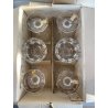 SET 6 COPPA CALICE ACQUA CRISTALLO MOLATO "Orly" Arnolfo di Cambio  12 cm/h