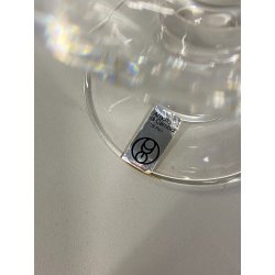 SET 6 CALICI CRISTALLO Arnolfo di Cambio DESIGN Sergio Asti "Perbere" 12 cm/h