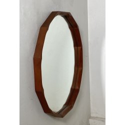 SPECCHIO PARETE DECAGONALE DESIGN Dino Cavalli SPECCHIERA MID CENTURY MIRROR '60