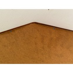 SPECCHIO PARETE DECAGONALE DESIGN Dino Cavalli SPECCHIERA MID CENTURY MIRROR '60