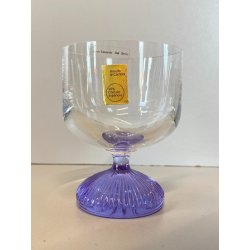 SET 6 CALICI CRISTALLO DESIGN Edoardo Dal Seno Arnolfo di Cambio 10,5 cm/h '70s