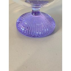 SET 6 CALICI CRISTALLO DESIGN Edoardo Dal Seno Arnolfo di Cambio 10,5 cm/h '70s