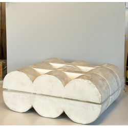 SET 6 CALICI CRISTALLO DESIGN Edoardo Dal Seno Arnolfo di Cambio 10,5 cm/h '70s