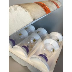 CALICI CRISTALLO SET 6 DESIGN Edoardo Dal Seno Arnolfo di Cambio 10,5 cm/h '70s