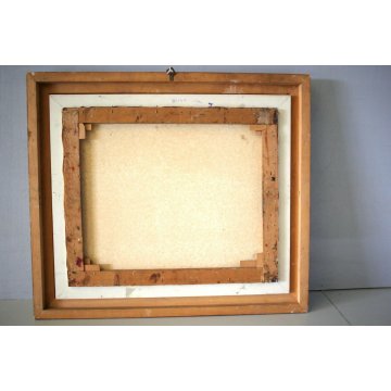 GRANDE QUADRO DIPINTO OLIO TELA Aldo Fornoni LAVATOIO MILANO vicolo dei lavandai