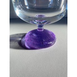 CALICI CRISTALLO SET 5 DESIGN Edoardo Dal Seno Arnolfo di Cambio 10,5 cm/h '70s