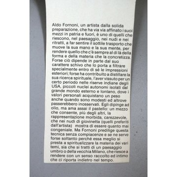 GRANDE QUADRO DIPINTO OLIO TELA Aldo Fornoni LAVATOIO MILANO vicolo dei lavandai