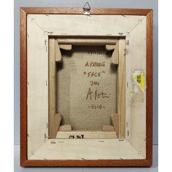 QUADRO Alessandro Paterno 2011 FACE ritratto VISO DONNA dipinto OLIO TELA woman