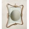SPECCHIERA DESIGN ANNI 60 OTTONE ATTR. FONTANA ARTE VINTAGE SPECCHIO MIRROR