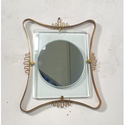 SPECCHIERA DESIGN ANNI 60 OTTONE ATTR. FONTANA ARTE VINTAGE SPECCHIO MIRROR