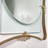 SPECCHIERA DESIGN ANNI 60 OTTONE ATTR. FONTANA ARTE VINTAGE SPECCHIO MIRROR