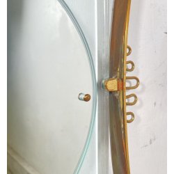 SPECCHIERA DESIGN ANNI 60 OTTONE ATTR. FONTANA ARTE VINTAGE SPECCHIO MIRROR